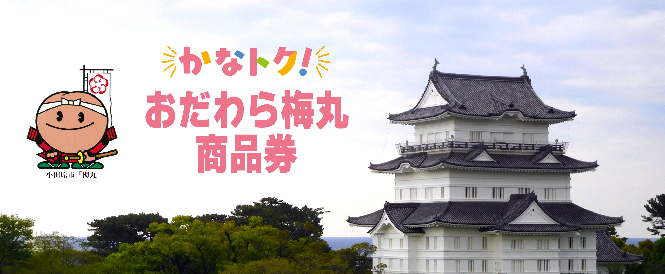 かなトク！おだわら梅丸商品券